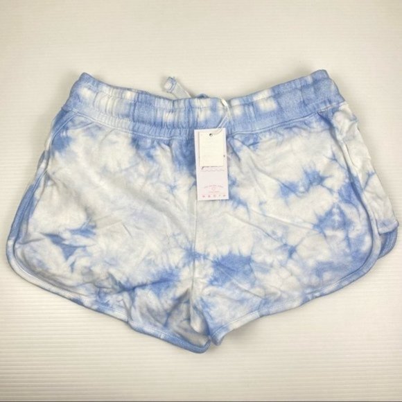 🤑 Supré Blue Tie Dye Elastic Waist Relaxed Active Gym Short Shorts Size S - Picture 9 of 10